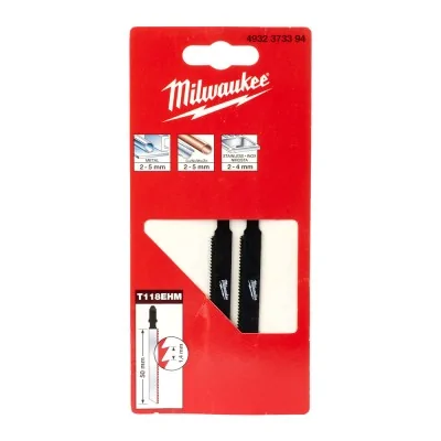 2 Panze pentru fierastrau pendular 50 X 14 mm T 118 EHM Milwaukee, cod 4932373394