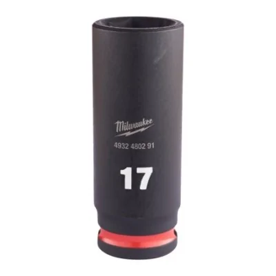 Cheie tubulara de impact SHOCKWAVE IMPACT DUTY 3/8", lunga, marime 17 mm, Milwaukee, cod 4932480291