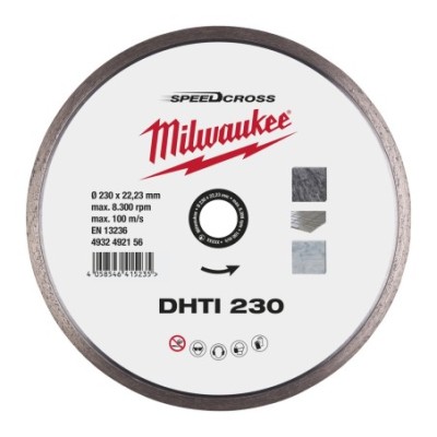 Disc diamantat Speedcross DHTI 230x22.23x2.3 mm, Milwaukee, cod 4932492156