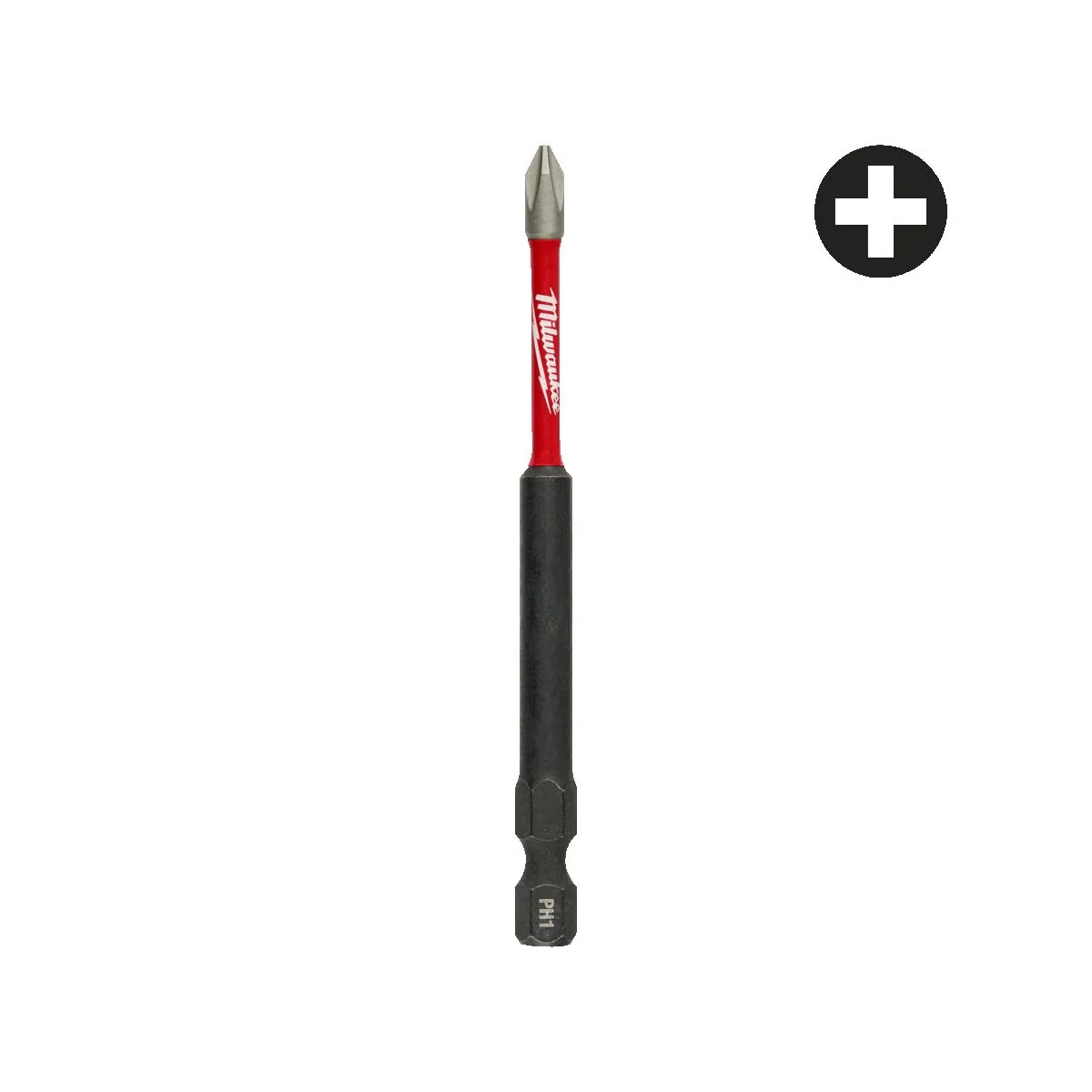 Bit PH pentru surubelnite SHOCKWAVE IMPACT DUTY PH1x90 mm Milwaukee, cod 4932430851