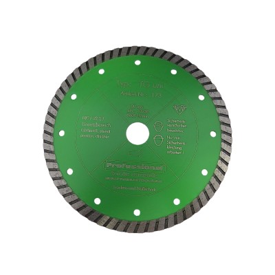 Disc diamantat pentru tăiere materiale de construcții TG Green 180mm Atlas Diamant, cod 1730180022TG10